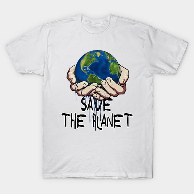 save the planet - Green-peace - save the earth, earth day T-Shirt by Kingostore